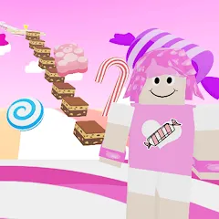 Candy Parkour Sweet girl MOD APK: Много сладких костюмов и уровней