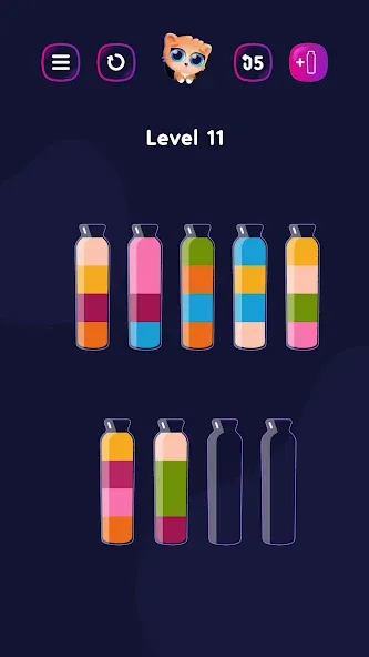 Get Color - Water Sort Puzzle MOD APK: Без рекламы и бесконечные подсказки — скриншот 2 Get Color - Water Sort Puzzle MOD APK: Без рекламы и бесконечные подсказки — скриншот 2