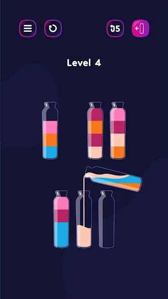 Get Color - Water Sort Puzzle MOD APK: Без рекламы и бесконечные подсказки — скриншот 5 Get Color - Water Sort Puzzle MOD APK: Без рекламы и бесконечные подсказки — скриншот 5