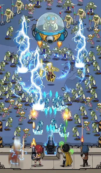 Мод Zombie War Idle Defense Game — Безлимитные деньги и алмазы, скачать APK — скриншот 2