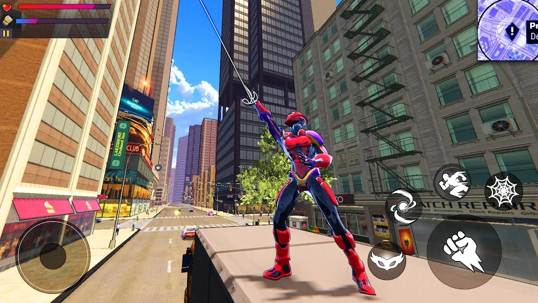 Spider Hero:Super City Hero взлом APK — Безлимитные деньги и суперсила — скриншот 2