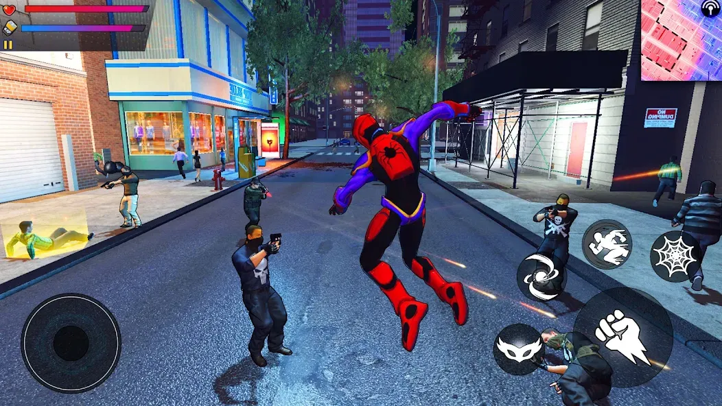 Spider Hero:Super City Hero взлом APK — Безлимитные деньги и суперсила — скриншот 3