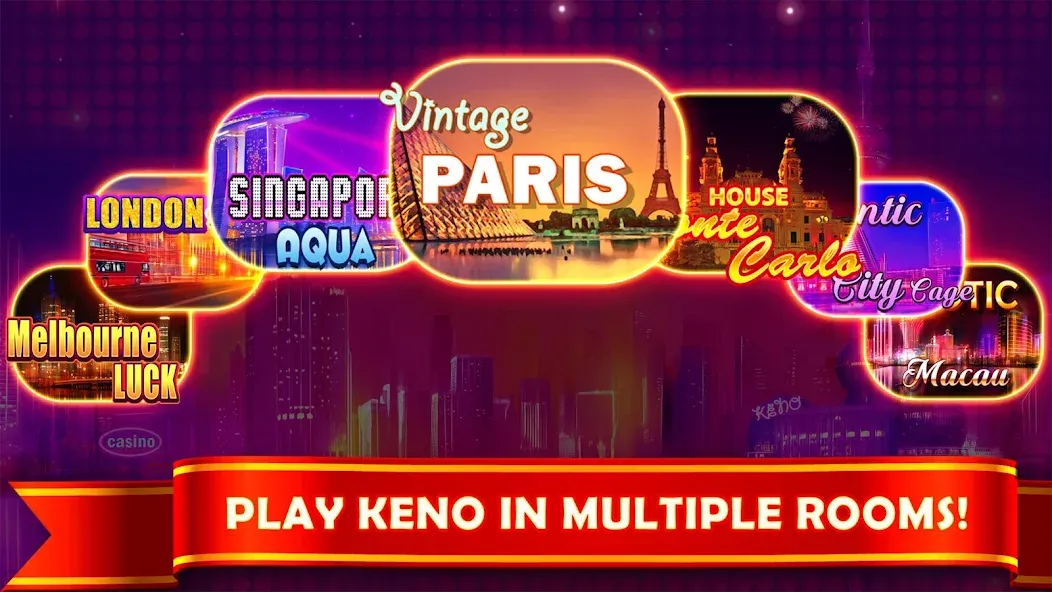 Keno Prime - Super 3X Payout — Утроенные выплаты и безлимитные монеты, скачать мод APK — скриншот 3