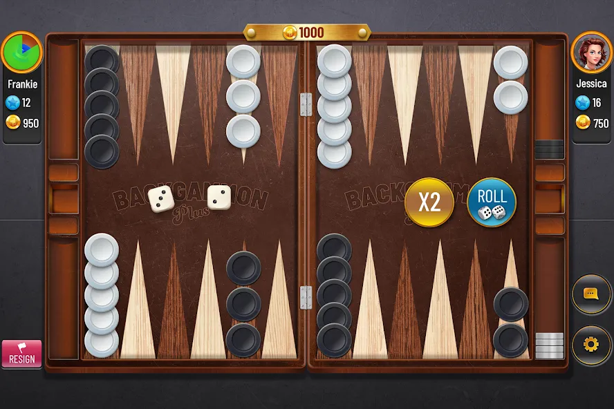 Backgammon Plus - Board Game — скачать мод: Без рекламы и много монет — скриншот 1