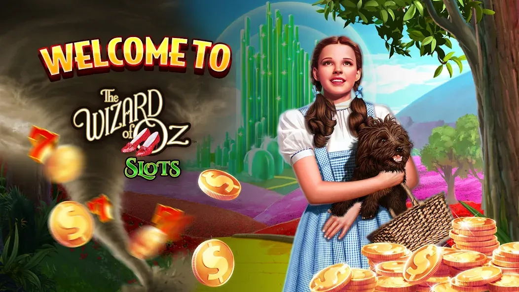 Скачать Wizard of Oz Slots Games на Андроид с модом — Безлимитные монеты и бесплатные вращения — скриншот 1 Скачать Wizard of Oz Slots Games на Андроид с модом — Безлимитные монеты и бесплатные вращения — скриншот 1