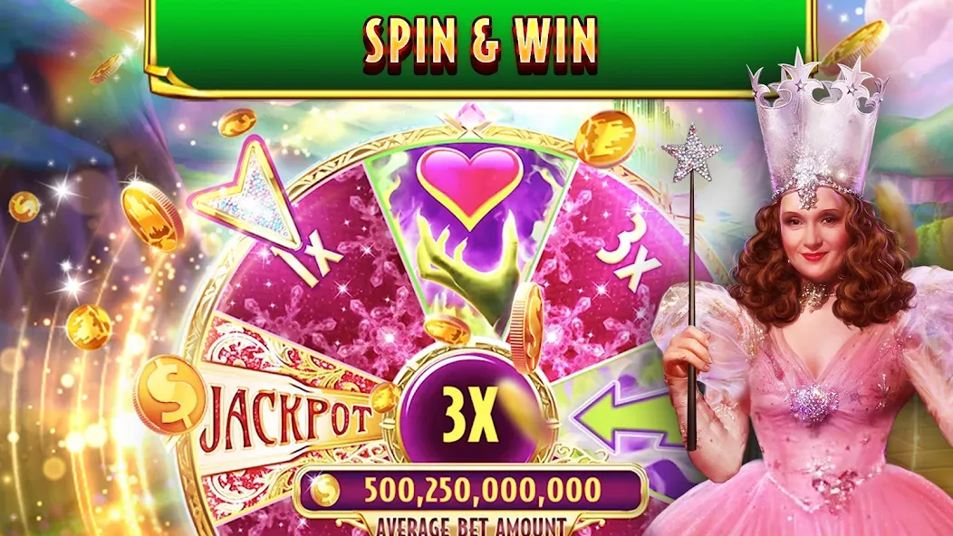 Скачать Wizard of Oz Slots Games на Андроид с модом — Безлимитные монеты и бесплатные вращения — скриншот 4 Скачать Wizard of Oz Slots Games на Андроид с модом — Безлимитные монеты и бесплатные вращения — скриншот 4