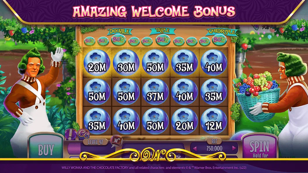 Willy Wonka Vegas Casino Slots — взломанная версия, Безлимитные монеты и бонусы — скриншот 5