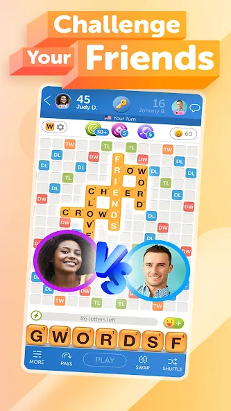 Words With Friends 2 Word Game взломанный APK — Безлимитные подсказки и ходы — скриншот 2 Words With Friends 2 Word Game взломанный APK — Безлимитные подсказки и ходы — скриншот 2