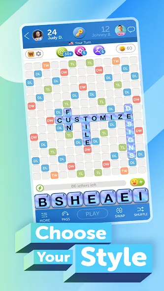Words With Friends 2 Word Game взломанный APK — Безлимитные подсказки и ходы — скриншот 5 Words With Friends 2 Word Game взломанный APK — Безлимитные подсказки и ходы — скриншот 5
