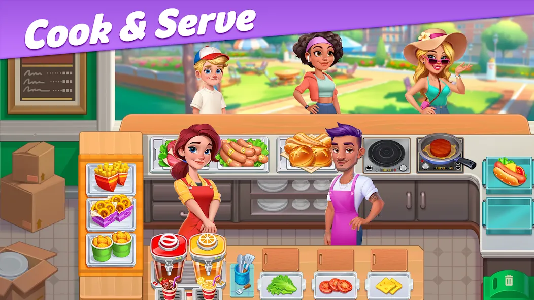 Restaurant Rescue - Food Games мод на Андроид: Безлимитные монеты и открыты все уровни — скриншот 1 Restaurant Rescue - Food Games мод на Андроид: Безлимитные монеты и открыты все уровни — скриншот 1