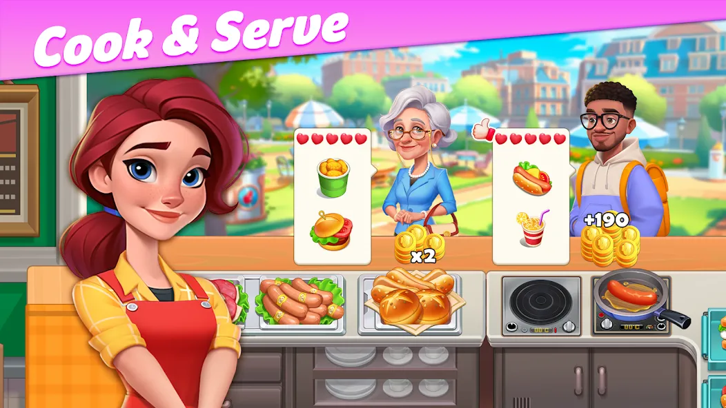Restaurant Rescue - Food Games мод на Андроид: Безлимитные монеты и открыты все уровни — скриншот 4 Restaurant Rescue - Food Games мод на Андроид: Безлимитные монеты и открыты все уровни — скриншот 4