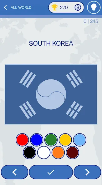 The Flags of the World Quiz мод на Андроид: Открыты все флаги и уровни — скриншот 2 The Flags of the World Quiz мод на Андроид: Открыты все флаги и уровни — скриншот 2
