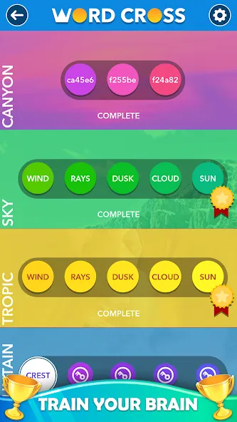 Скачать Word Cross: Offline Word Games — Без рекламы и все уровни открыты — скриншот 4