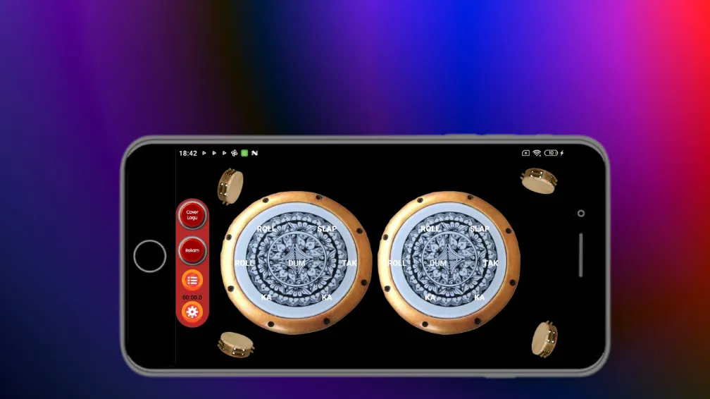 Darbuka Instrument — взломанная версия, Реалистичные звуки и ритмы — скриншот 3
