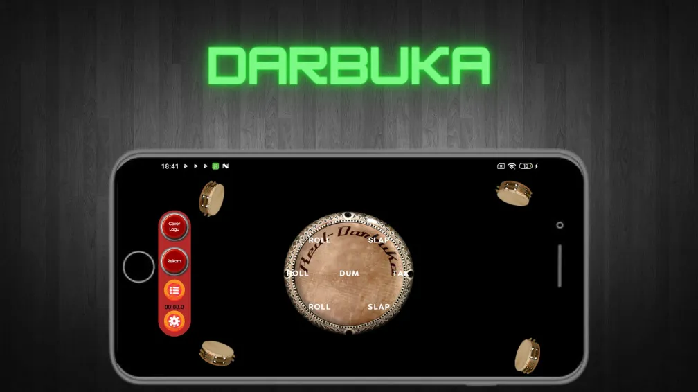 Darbuka Instrument — взломанная версия, Реалистичные звуки и ритмы — скриншот 4