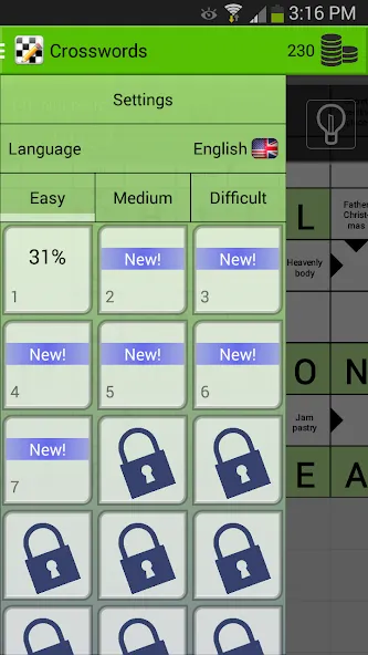 Crosswords MOD APK: Безлимитные подсказки и слова — скриншот 2 Crosswords MOD APK: Безлимитные подсказки и слова — скриншот 2