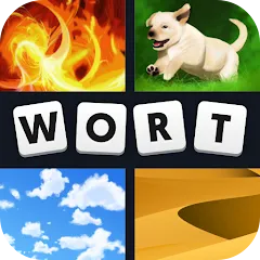 4 Bilder 1 Wort взломанный APK — Открыты все уровни и подсказки