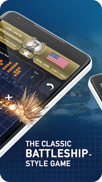 Fleet Battle - Sea Battle взлом APK — Безлимитные деньги и усиленный флот — скриншот 2