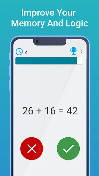 Скачать взлом Math Games: Brain iq riddles — Безлимитные подсказки и открыты уровни — скриншот 5