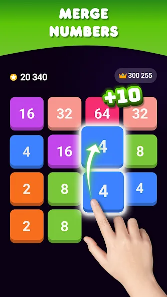 Скачать 2048: Puzzle Game! Merge Block Mod APK — Без рекламы и подсказки доступны — скриншот 1