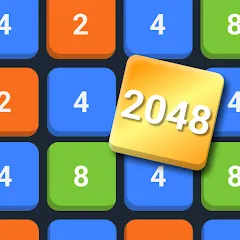 Скачать 2048: Puzzle Game! Merge Block Mod APK — Без рекламы и подсказки доступны