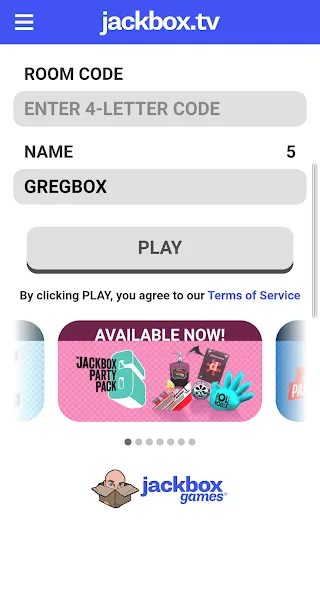 Скачать gregbox - jackbox player на Андроид с модом — Удобный доступ к мини-играм — скриншот 1
