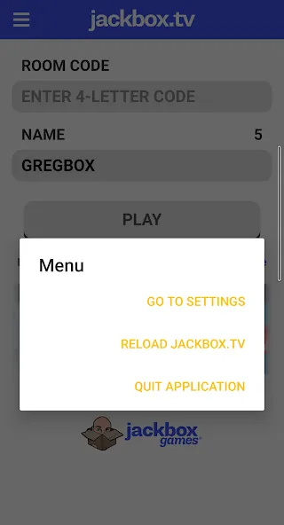 Скачать gregbox - jackbox player на Андроид с модом — Удобный доступ к мини-играм — скриншот 2