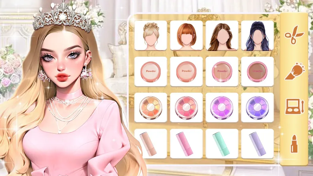 Makeup Stylist: Makeup Game MOD APK: Безлимитные монеты и все образы открыты — скриншот 2