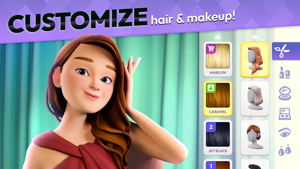 Скачать мод Makeover Match - Fashion Game — Безлимитные монеты и энергия — скриншот 1