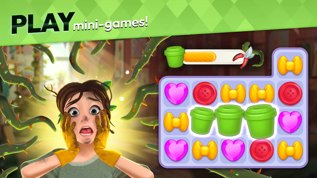 Скачать мод Makeover Match - Fashion Game — Безлимитные монеты и энергия — скриншот 3