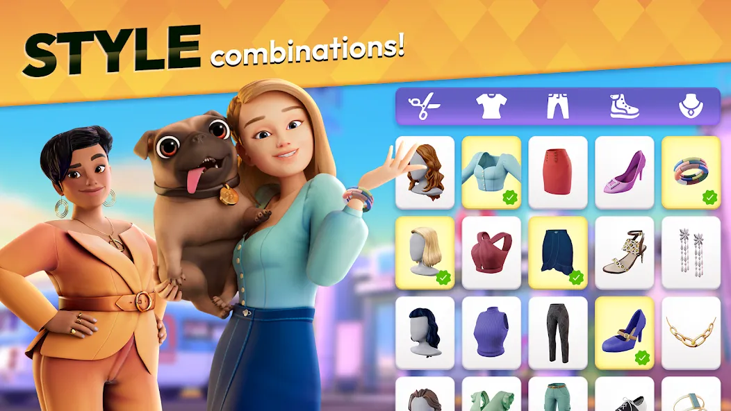 Скачать мод Makeover Match - Fashion Game — Безлимитные монеты и энергия — скриншот 4