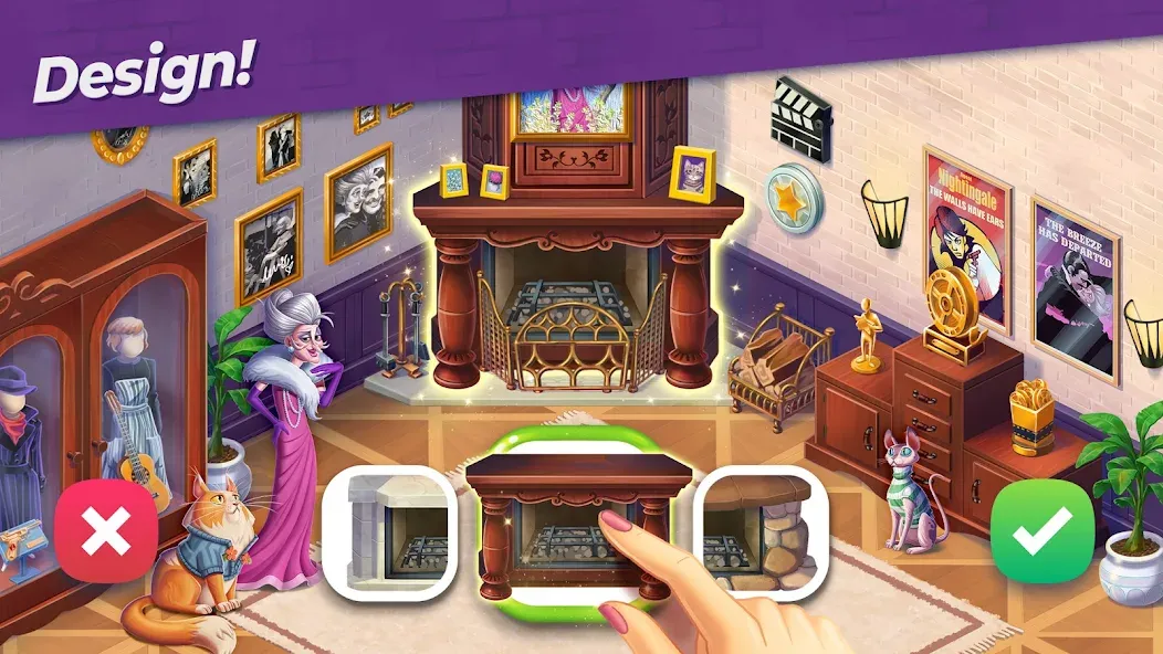 Скачать мод Penny & Flo: Home Renovation — Безлимитные деньги и энергия — скриншот 4