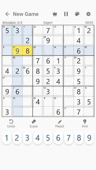 Скачать Killer Sudoku - Sudoku Puzzles — Подсказки и все уровни открыты — скриншот 1 Скачать Killer Sudoku - Sudoku Puzzles — Подсказки и все уровни открыты — скриншот 1