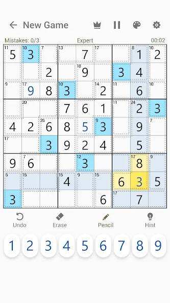 Скачать Killer Sudoku - Sudoku Puzzles — Подсказки и все уровни открыты — скриншот 3 Скачать Killer Sudoku - Sudoku Puzzles — Подсказки и все уровни открыты — скриншот 3