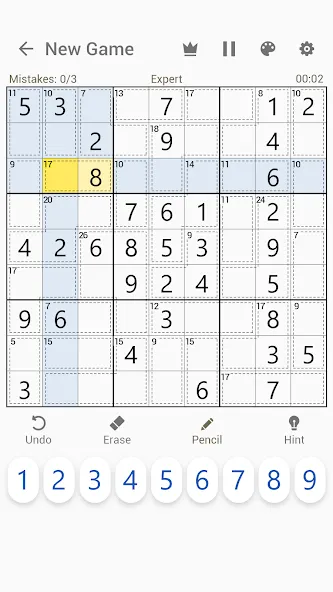 Скачать Killer Sudoku - Sudoku Puzzles — Подсказки и все уровни открыты — скриншот 5 Скачать Killer Sudoku - Sudoku Puzzles — Подсказки и все уровни открыты — скриншот 5
