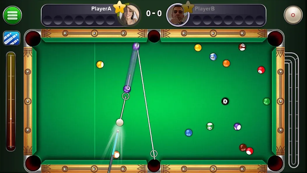 8 Ball Live - Billiards Games — скачать мод: Безлимитные монеты и всё открыто — скриншот 2