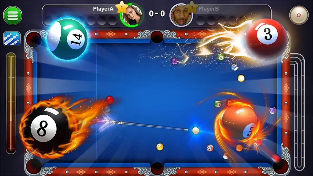 8 Ball Live - Billiards Games — скачать мод: Безлимитные монеты и всё открыто — скриншот 3