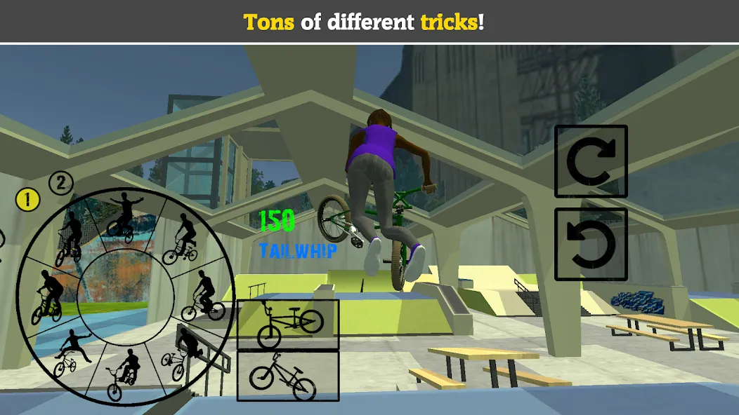 BMX FE3D 2 MOD APK скачать на Андроид — Безлимитные деньги и все трюки открыты — скриншот 3