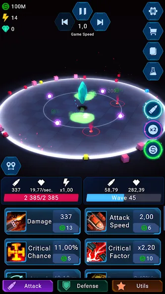Epic Rush - Idle Tower Defense MOD APK: Безлимитные деньги и энергия — скриншот 1