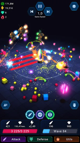 Epic Rush - Idle Tower Defense MOD APK: Безлимитные деньги и энергия — скриншот 2