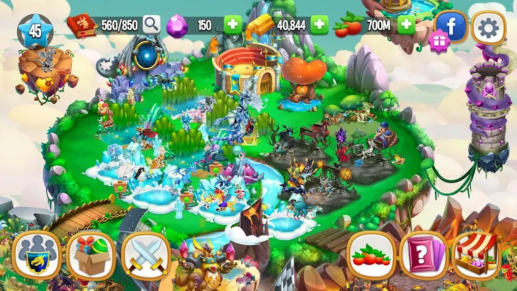 Скачать мод Dragon City: Mobile Adventure — Безлимитные деньги и драконы — скриншот 4 Скачать мод Dragon City: Mobile Adventure — Безлимитные деньги и драконы — скриншот 4