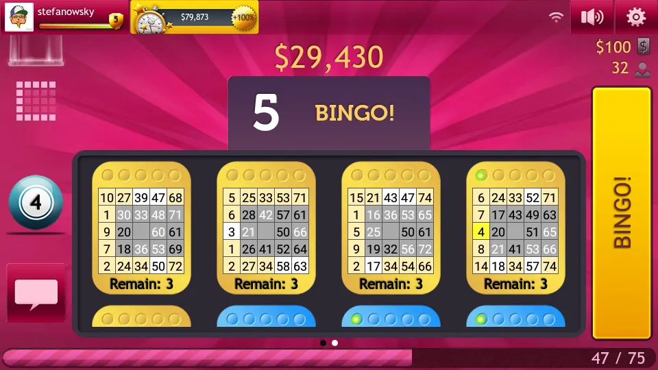 Bingo 75 & 90 by GameDesire (Мод: Безлимитные монеты и бонусы) — скачать на Андроид — скриншот 4