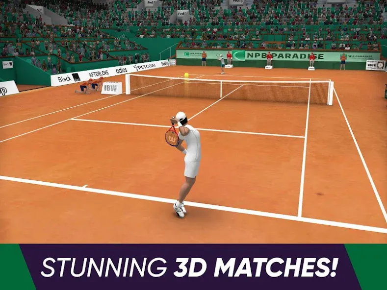 Tennis World Open 2024 - Sport бесплатно на Андроид — мод: Безлимитные деньги и энергия — скриншот 3