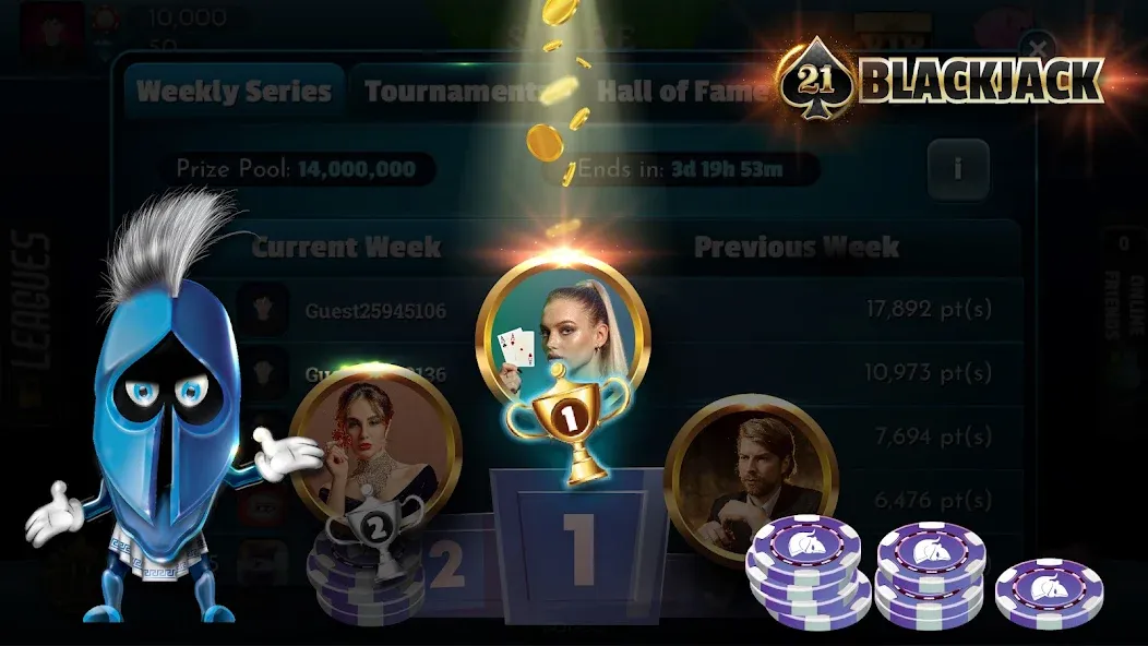 Скачать BlackJack 21 - Online Casino последней версии — Безлимитные фишки и бонусы — скриншот 4 Скачать BlackJack 21 - Online Casino последней версии — Безлимитные фишки и бонусы — скриншот 4