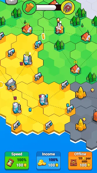 Скачать Factory World: Connect Map на Андроид с модом — Безлимитные деньги и ресурсы — скриншот 2 Скачать Factory World: Connect Map на Андроид с модом — Безлимитные деньги и ресурсы — скриншот 2