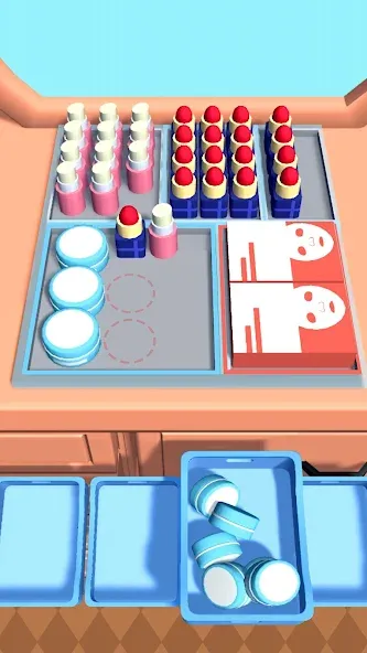 Скачать Fill Up Fridge：Organizing Game на Андроид с модом — Безлимитные монеты и открыты все уровни — скриншот 3