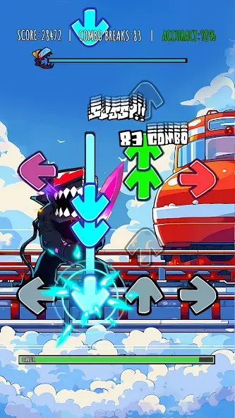 Music Rhythm Battle Night взлом APK — Все ритм-битвы разблокированы — скриншот 1