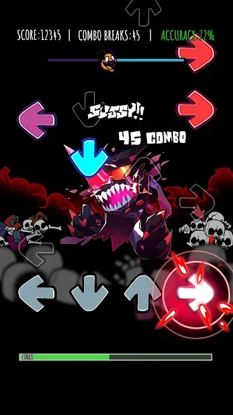 Music Rhythm Battle Night взлом APK — Все ритм-битвы разблокированы — скриншот 4