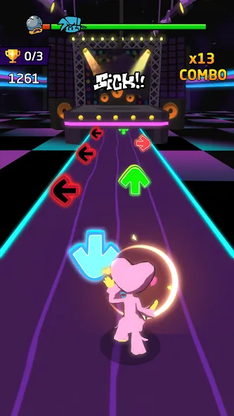 Скачать Blade Night : Rhythm Saber Mod APK — Безлимитные жизни и все песни открыты — скриншот 4