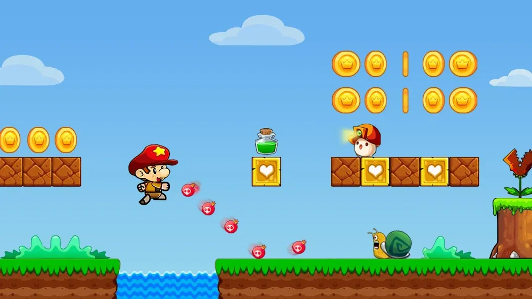 Bob's World - Super Bob Run — взломанная версия, Безлимитные монеты и жизни — скриншот 4 Bob's World - Super Bob Run — взломанная версия, Безлимитные монеты и жизни — скриншот 4